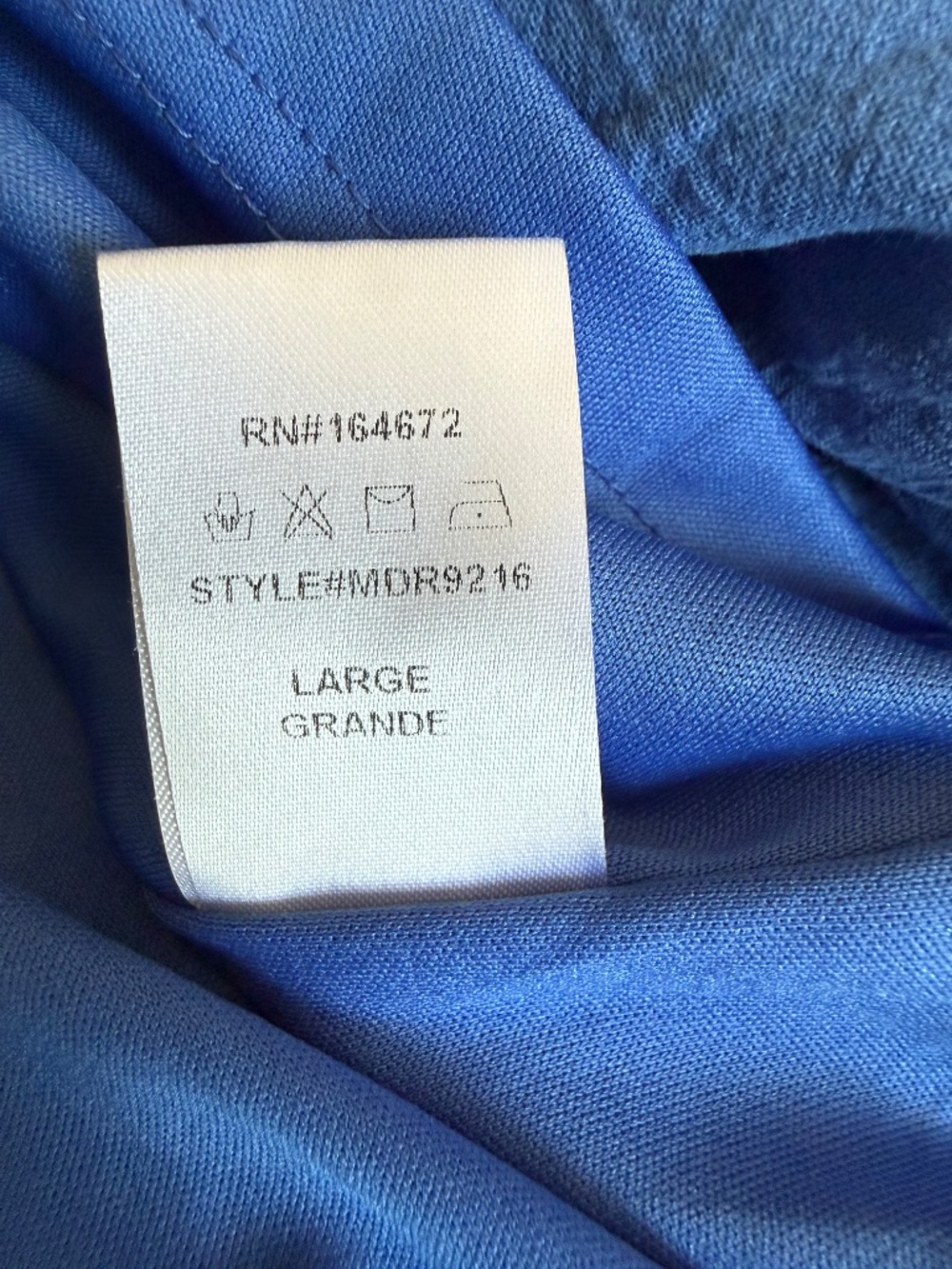 Altar’d State Blue Tiered Dress Smocked Waist Cotton Size L - Picture 11 of 11